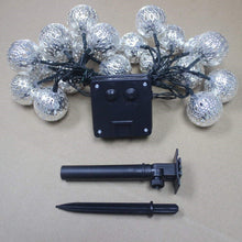 Load image into Gallery viewer, 2 mode 5m 20leds solar hollow ball decoration, christmas strings lights, holiday lighting
