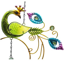 Cargar imagen en el visor de la galería, Creative Peacock Wind Chimes Window Balcony Yard Home Garden Wall Hanging Bells Ornament Sun atcher
