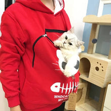 Cargar imagen en el visor de la galería, Cat Lovers Kangaroo Hoodie Dog Pet Pullovers Cuddle Pouch Sweatshirt Pocket Animal Hooded
