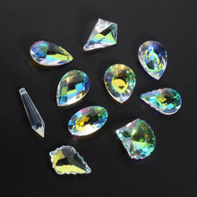 Cargar imagen en el visor de la galería, 10pcs/lot AB Ball Glass Pendant Suncatcher Window Hanging Fan Crystal Rainbow Prisms Crystal Accessories Home Ornaments
