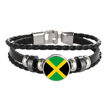 Load image into Gallery viewer, Italy New Zealand Uruguay Greece Jamaica Flag Multilayer Leather Bracelet Fashion Bracelet Men and Women Jewelry
