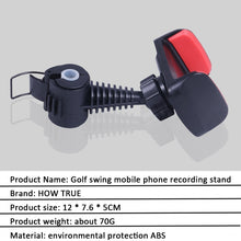 Cargar imagen en el visor de la galería, Golf Swing Holder Recorder Cell Phone ClipTraining Aid
