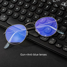 Cargar imagen en el visor de la galería, Computer Glasses Anti Blue Ray Blue Light Blocking Glasses Optical UV Blocking Gaming Filter Round Glasses
