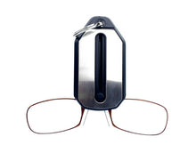 Load image into Gallery viewer, Clip Nose Reading Glasses Mini Folding Reading Glasses Men and Women With Key chain
