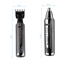 Load image into Gallery viewer, Kemei Electric Nose and Ear Trimmer 2 In 1 Face Care Hair Trimmer for Men Personal Care Tools Small Clipper with Cutting Guides
