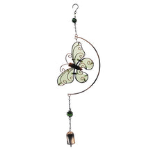 Cargar imagen en el visor de la galería, Luminous Wind Chimes Butterfly Dragonfly Hanging Pendant Garden Balcony Bell Decoration
