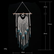 Cargar imagen en el visor de la galería, Handmade Macrame Wall Hanging Woven Macrame Tapestry Boho Wall Decor
