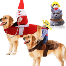 Load image into Gallery viewer, Pet Accessories, Big Dog/Cat Cosplay-Cowboy, Santa, or Pirate Costumes
