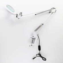 Load image into Gallery viewer, Table Lamp 5X Magnifying Dimming Swing Arm Beauty Skincare Manicure Tattoo Jewelry repair Embroidery
