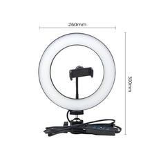 Cargar imagen en el visor de la galería, Vanity table mirror Light USB LED Selfie Ring Light Desk Lamp LED Studio Ring Light
