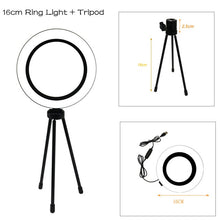 Load image into Gallery viewer, 10.2 Inch Ring Light with Stand - Rovtop LED Camera Selfie Light Ring for iPhone Tripod and Phone Holder for Video Photography
