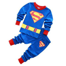 Cargar imagen en el visor de la galería, 2020 Girl/boy cotton Pajamas sets cartoon, Christmas, superhero, and more
