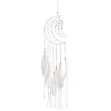 Cargar imagen en el visor de la galería, Moon Feather Dream Catcher Exquisite Handmade Moon Car Pendant Bedroom Dormitory Home Decoration dreamcatcher children room new
