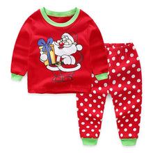 Cargar imagen en el visor de la galería, 2020 Girl/boy cotton Pajamas sets cartoon, Christmas, superhero, and more
