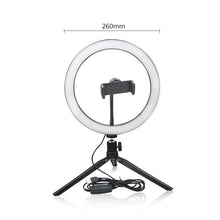 Cargar imagen en el visor de la galería, Vanity table mirror Light USB LED Selfie Ring Light Desk Lamp LED Studio Ring Light
