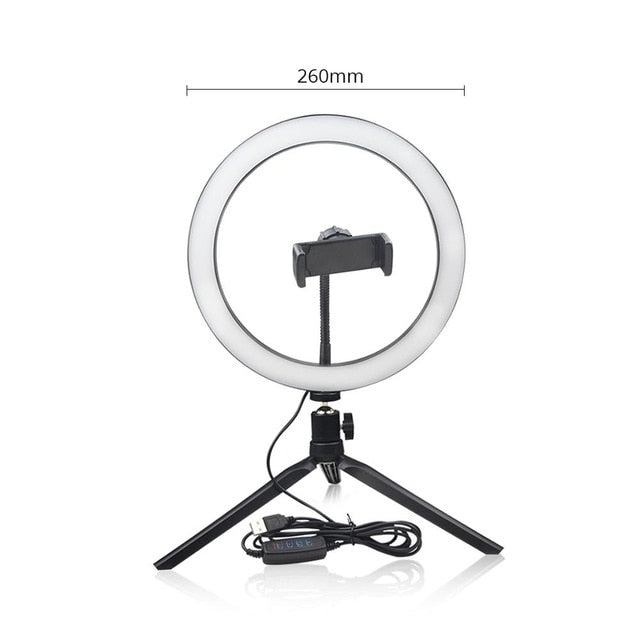 Vanity table mirror Light USB LED Selfie Ring Light Desk Lamp LED Studio Ring Light