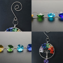 Load image into Gallery viewer, H&amp;D The Tree of Life Crystal Prism Ball Suncatcher Rainbow Maker Decor Chakra Window Garden Hanging Pendant Ornament
