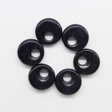 Cargar imagen en el visor de la galería, natural stone pendants donuts, 12/batch free, 18mm beads for jewelry making
