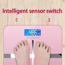 Load image into Gallery viewer, Junejour  New Floor Body Scale Glass Smart Electronic Scales USB Charging LCD Display Body Weighing Home Digital Weight Scale
