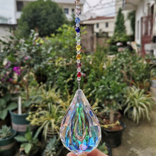 Cargar imagen en el visor de la galería, 76mm Crystal Pendant Prism Suncatcher Rainbow Maker Chandelier Part Window Hanging Ornament Home Garden Decor Figurine Xmas Gift
