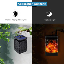 Load image into Gallery viewer, Dancing Solar Flame Lanterns 1 or 2 Pack Outdoor Garden Waterproof Landscape Lights
