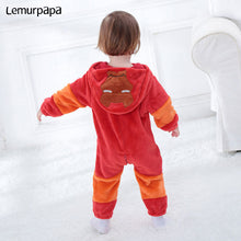 Load image into Gallery viewer, Iron Man Romper Onesie Baby/Toddler Cartoon Costume Cool Sleepwear Flannel Warm Winter Infant Play Suit
