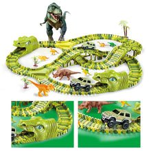 Cargar imagen en el visor de la galería, Hot Toys Car Tracks Toy Dinosaurs Car Toy Set Race Track Vehicle Children Toys
