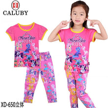 Cargar imagen en el visor de la galería, 2020 Girl/boy cotton Pajamas sets cartoon, Christmas, superhero, and more
