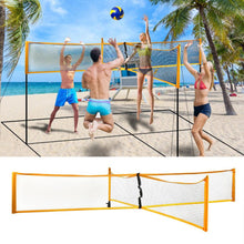 Cargar imagen en el visor de la galería, Portable Professional Outdoor Sand Grass Or Indoors Cross Volleyball Sports Volleyball NetQuickstart Tennis Badminton Square Net
