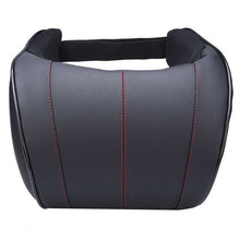 Cargar imagen en el visor de la galería, PU Leather Auto Car Neck Pillow Memory Foam Filling Neck Rest Seat Headrest Pillow For Car Gadget Auto Accessories
