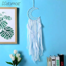 Load image into Gallery viewer, Half-moon Dream Catcher Handmade Dream Catcher Wall Hanging Decoration
