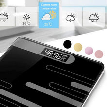 Load image into Gallery viewer, Junejour  New Floor Body Scale Glass Smart Electronic Scales USB Charging LCD Display Body Weighing Home Digital Weight Scale
