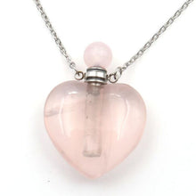 Cargar imagen en el visor de la galería, Heart-shaped Aromatherapy Essential Oil Bottle Necklace
