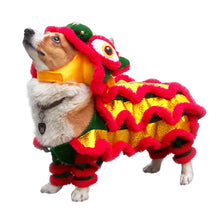 Cargar imagen en el visor de la galería, Pet Costume - Chinese Lion- Small Medium Dogs/Cat- New Years
