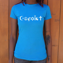 Cargar imagen en el visor de la galería, Coexist Symbols T-Shirt (Ladies)
