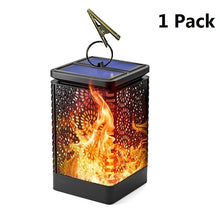 Load image into Gallery viewer, Dancing Solar Flame Lanterns 1 or 2 Pack Outdoor Garden Waterproof Landscape Lights
