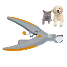 Load image into Gallery viewer, Professional Dog Nail Clippers Peti Care Illuminated Pet Cat Dog Nail Grinder with LED Light and 5X Magnification Claw Shears
