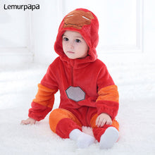 Load image into Gallery viewer, Iron Man Romper Onesie Baby/Toddler Cartoon Costume Cool Sleepwear Flannel Warm Winter Infant Play Suit
