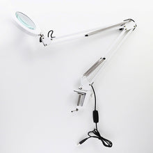 Load image into Gallery viewer, Table Lamp 5X Magnifying Dimming Swing Arm Beauty Skincare Manicure Tattoo Jewelry repair Embroidery
