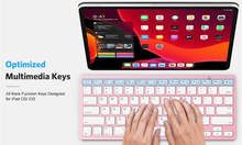 Load image into Gallery viewer, Ultra-Slim Bluetooth Keyboard Compatible with iPad 10.2, iPad Air 10.9/10.5, iPad Pro 11/12.9, iPad Mini,
