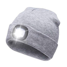 Cargar imagen en el visor de la galería, Hot Christmas Gifts Adult/Kids Hat LED Lighted Beanie Cap Hip Hop Knit Hat Hunting Running
