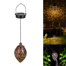 Cargar imagen en el visor de la galería, Solar Light LED Lantern Waterproof Garden Light Hanging Outdoor Lights Solar Lamp Garland Garden Decoration
