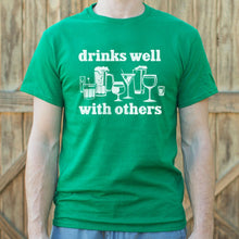 Load image into Gallery viewer, Drinks Well With Others T-Shirt (Mens)
