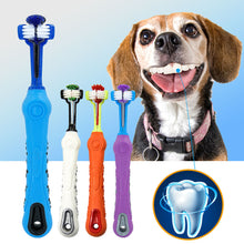 Cargar imagen en el visor de la galería, Dog Toothbrush Soft Pet Cat Toothbrush withThree Sided Dogs Rubber Tooth Brush Bad Breath Tartar Teeth Tool Pet Accessories
