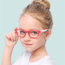 Cargar imagen en el visor de la galería, Anti-blue Light Silicone Glasses Children Soft Frame Plain Glasses Kids frame
