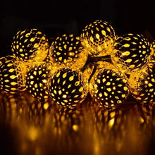 Load image into Gallery viewer, 2 mode 5m 20leds solar hollow ball decoration, christmas strings lights, holiday lighting
