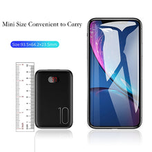 Cargar imagen en el visor de la galería, Power Bank for xiaomi mi iPhone,USAMS Mini Power Bank 10000mAh LED Display Dual USB Powerbank External Battery Fast charging
