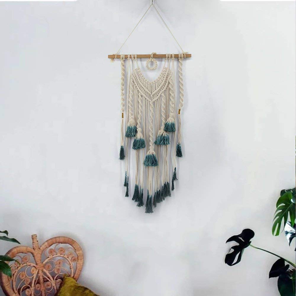 Handmade Macrame Wall Hanging Woven Macrame Tapestry Boho Wall Decor