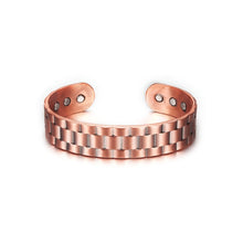 Cargar imagen en el visor de la galería, Magnetic Pure Copper Bracelets Men Women Vintage Adjustable Wide Bracelets Bangles Health Energy Bracelet
