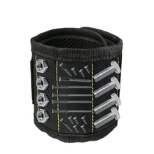 Cargar imagen en el visor de la galería, Magnetic Wristband 3 Rows Strong Magnets Adjustable Magnetic Wrist Band For Holding Screws,Nails,Drill Bits And Small Tools
